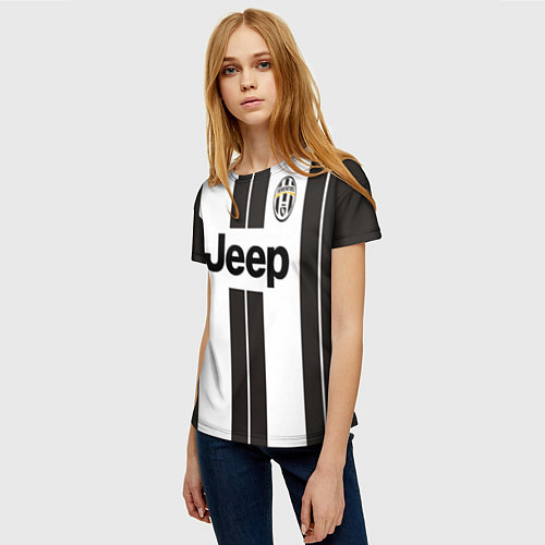 Женская футболка Juventus FC: Jeep / 3D-принт – фото 3