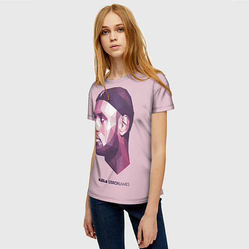 Женская футболка LeBron James: Poly Violet / 3D-принт – фото 3