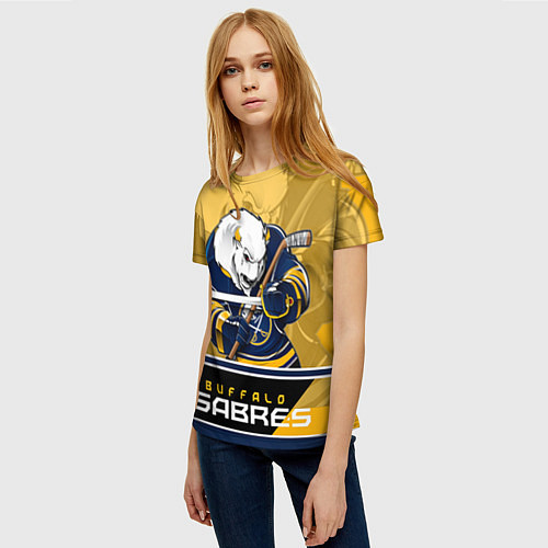 Женская футболка Buffalo Sabres / 3D-принт – фото 3