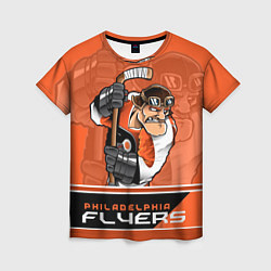 Футболка женская Philadelphia Flyers, цвет: 3D-принт