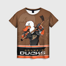 Футболка женская Anaheim Ducks, цвет: 3D-принт