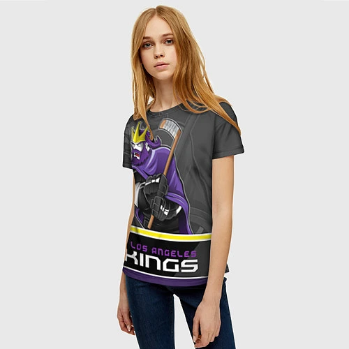 Женская футболка Los Angeles Kings / 3D-принт – фото 3