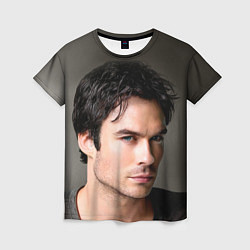 Футболка женская Ian Somerhalder, цвет: 3D-принт