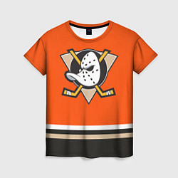 Футболка женская Anaheim Ducks, цвет: 3D-принт