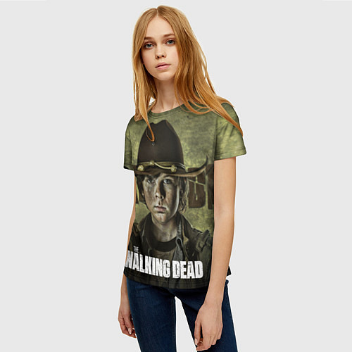 Женская футболка Ходячие мертвецы: Карл / 3D-принт – фото 3