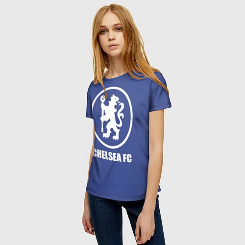 Женская футболка Chelsea FC / 3D-принт – фото 3