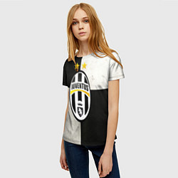 Футболка женская Juventus FC, цвет: 3D-принт — фото 2