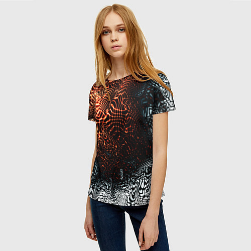 Женская футболка Technology / 3D-принт – фото 3