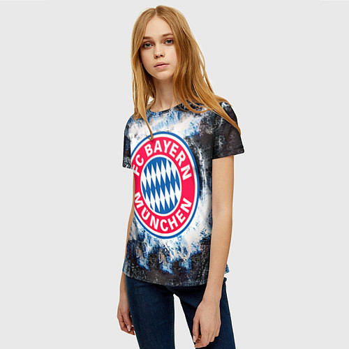 Женская футболка Bayern / 3D-принт – фото 3