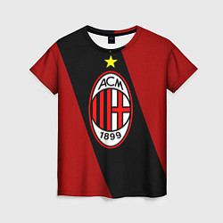Футболка женская Milan FC: Red Collection, цвет: 3D-принт