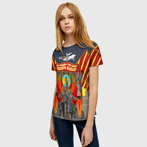 Женская футболка Советский союз / 3D-принт – фото 3