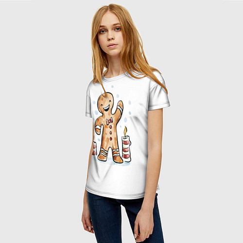 Женская футболка Печенюшка / 3D-принт – фото 3