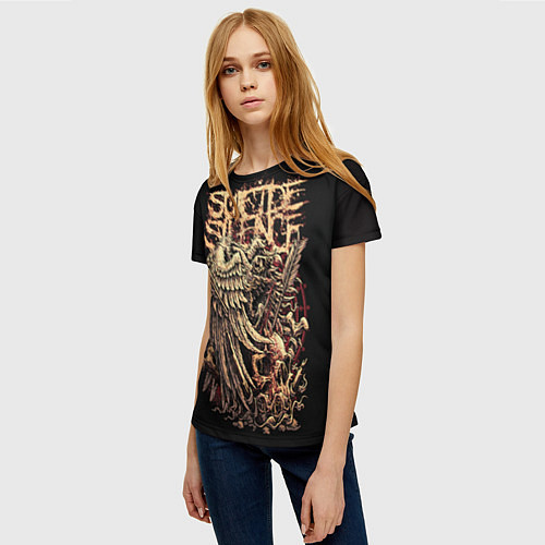 Женская футболка Suicide Silence / 3D-принт – фото 3