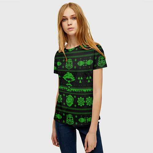 Женская футболка Ядерная зима / 3D-принт – фото 3
