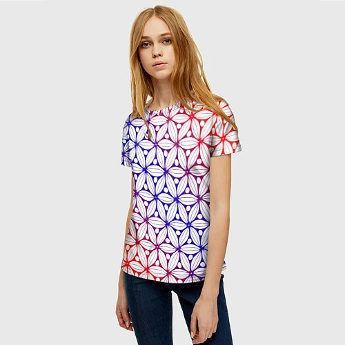 Женская футболка Абстрактный узор 2 / 3D-принт – фото 3