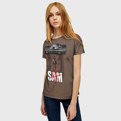 Женская футболка Sam Symbol / 3D-принт – фото 3