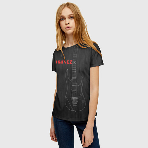 Женская футболка Ibanez / 3D-принт – фото 3