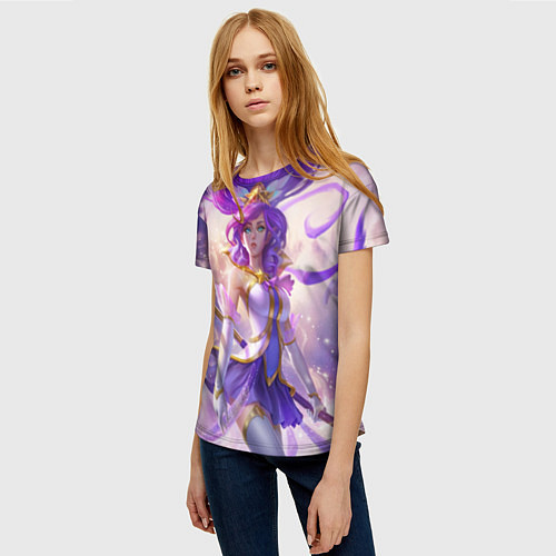 Женская футболка Purple / 3D-принт – фото 3