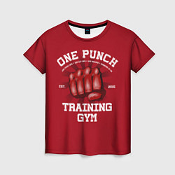 Футболка женская One Punch Gym, цвет: 3D-принт