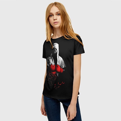 Женская футболка Мертвый боксер / 3D-принт – фото 3