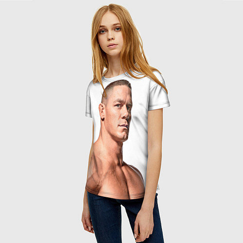 Женская футболка Джон Сина / 3D-принт – фото 3