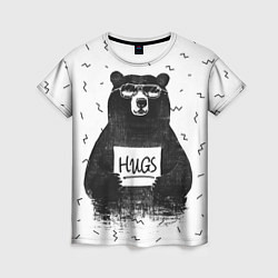 Футболка женская Bear Hugs, цвет: 3D-принт