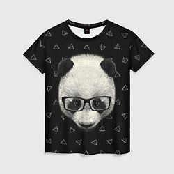 Женская футболка Умная панда