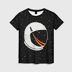 Женская футболка Шлем астронавта