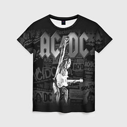 Футболка женская AC/DC: Rock You, цвет: 3D-принт