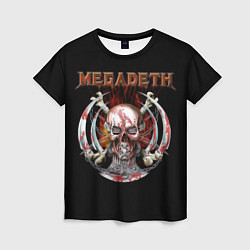 Футболка женская Megadeth: Skull in chains, цвет: 3D-принт