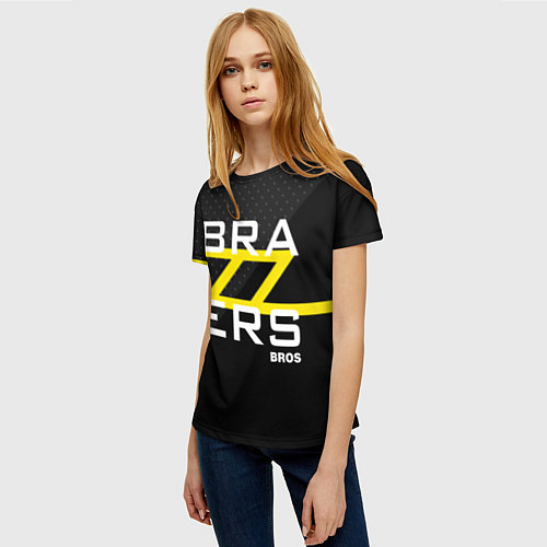 Женская футболка Brazzers Bros / 3D-принт – фото 3