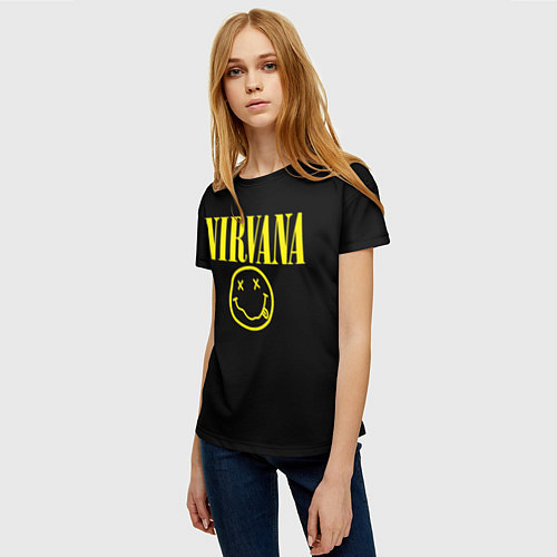 Женская футболка Nirvana Rock / 3D-принт – фото 3