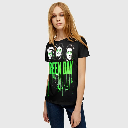 Женская футболка Green Day: Acid eyes / 3D-принт – фото 3