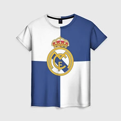 Футболка женская Real Madrid: Blue style, цвет: 3D-принт