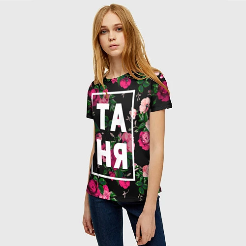 Женская футболка Таня / 3D-принт – фото 3