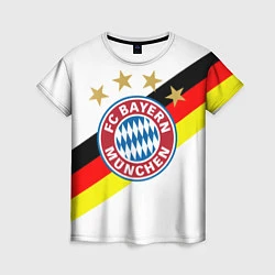 Футболка женская FC Bayern: Germany, цвет: 3D-принт