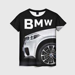 Футболка женская BMW: White Style, цвет: 3D-принт