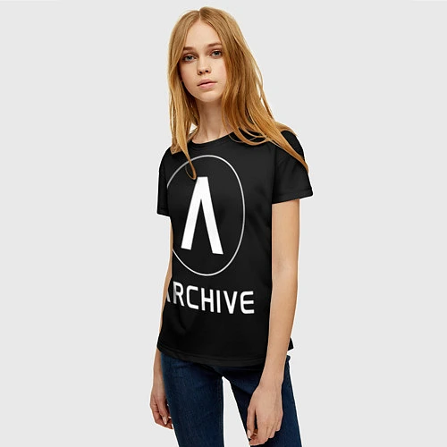Женская футболка ARCHIVE / 3D-принт – фото 3