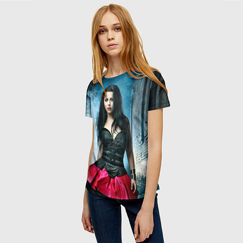 Женская футболка Evanescence / 3D-принт – фото 3
