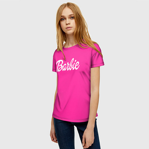 Женская футболка Барби / 3D-принт – фото 3