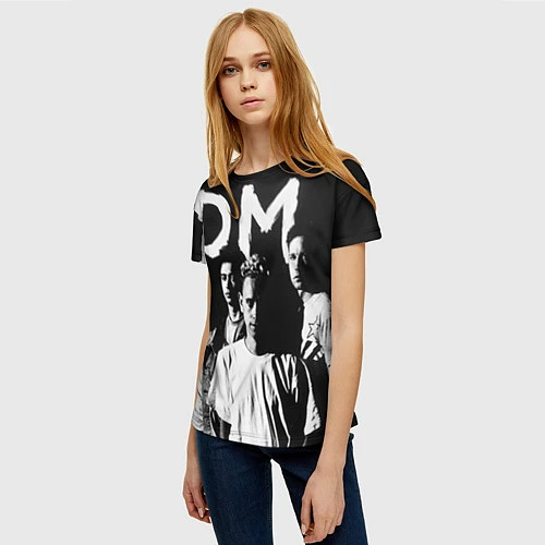 Женская футболка Depeche mode: black / 3D-принт – фото 3