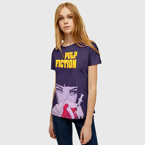 Женская футболка Pulp Fiction: Dope Heart / 3D-принт – фото 3