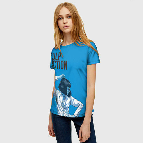 Женская футболка Mia Wallace Dance / 3D-принт – фото 3