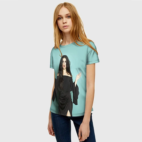 Женская футболка Selena Gomez / 3D-принт – фото 3