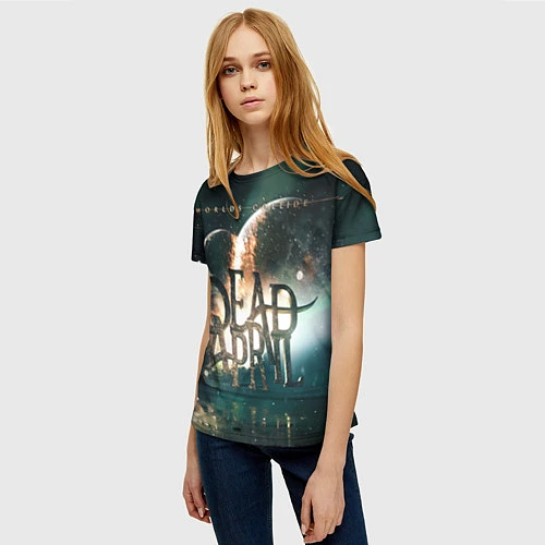 Женская футболка Dead by April: Worlds Collide / 3D-принт – фото 3