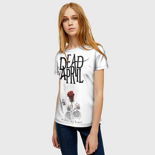 Женская футболка Dead by April: Within my heart / 3D-принт – фото 3