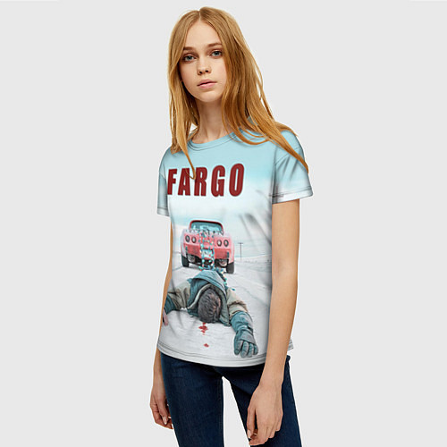 Женская футболка Fargo Racing / 3D-принт – фото 3