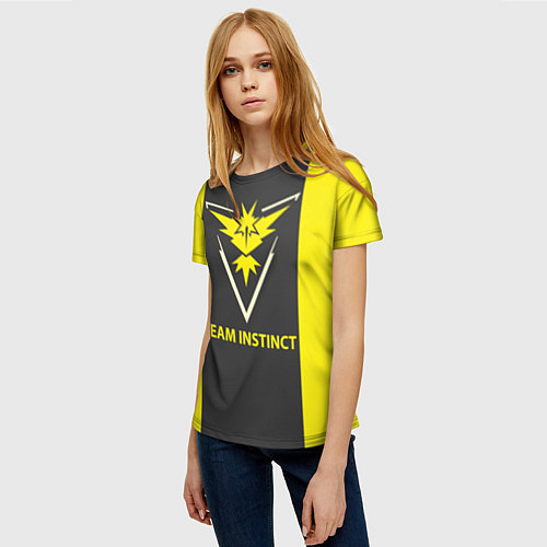 Женская футболка Team instinct / 3D-принт – фото 3