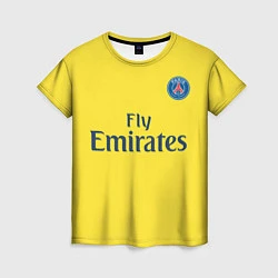 Футболка женская PSG FC: Yellow, цвет: 3D-принт
