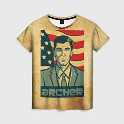 Женская футболка Archer USA